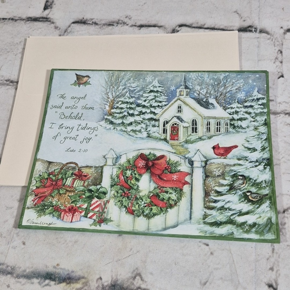 Lang Susan Winget Gifts Of Christmas Cards Matching Lot Of 6 With Envelopes